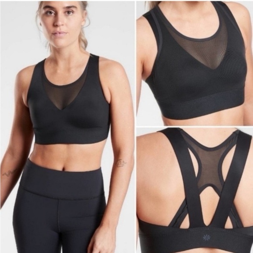 Athleta Women's Eclipse Reversible Mesh Sports Bra